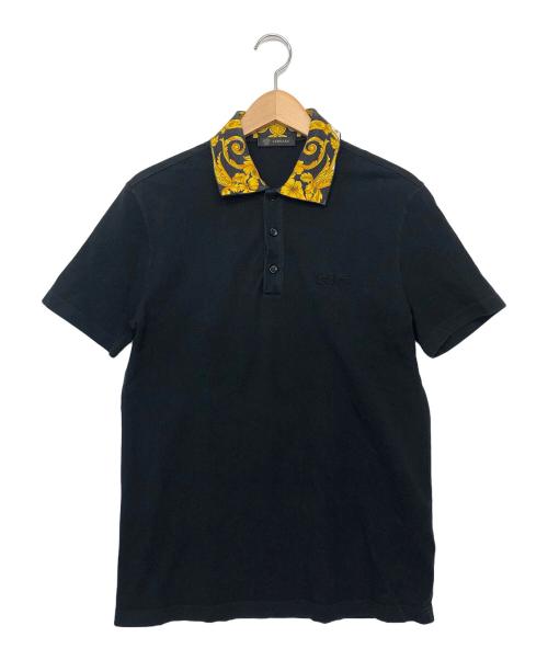 VERSACE（ヴェルサーチェ）VERSACE (ヴェルサーチェ) ポロシャツ ブラック サイズ:XSの古着・服飾アイテム
