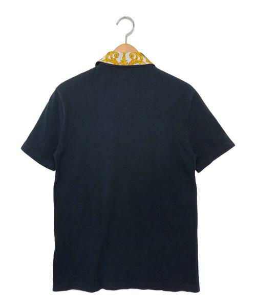 VERSACE（ヴェルサーチェ）VERSACE (ヴェルサーチェ) ポロシャツ ブラック サイズ:XSの古着・服飾アイテム