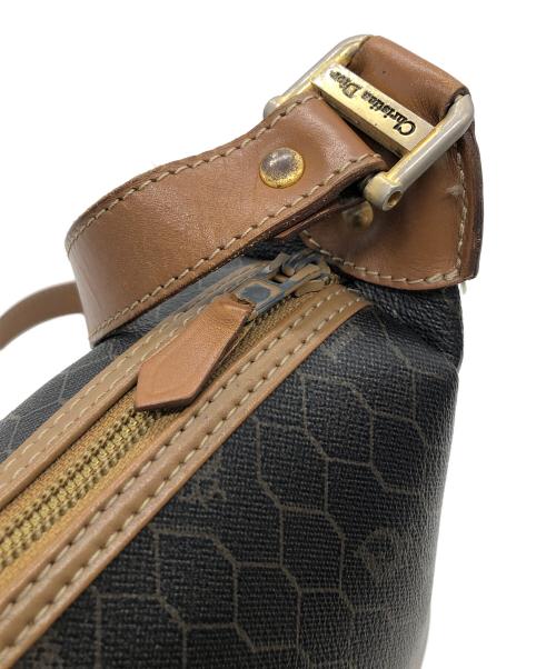 Christian Dior（クリスチャン ディオール）Christian Dior (クリスチャン ディオール) ハニカム　ショルダーバッグ オールド ブラウン×ブラックの古着・服飾アイテム