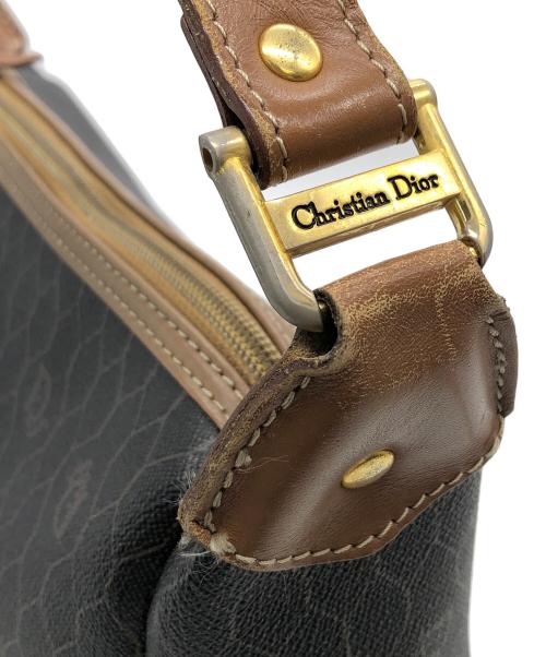 Christian Dior（クリスチャン ディオール）Christian Dior (クリスチャン ディオール) ハニカム　ショルダーバッグ オールド ブラウン×ブラックの古着・服飾アイテム