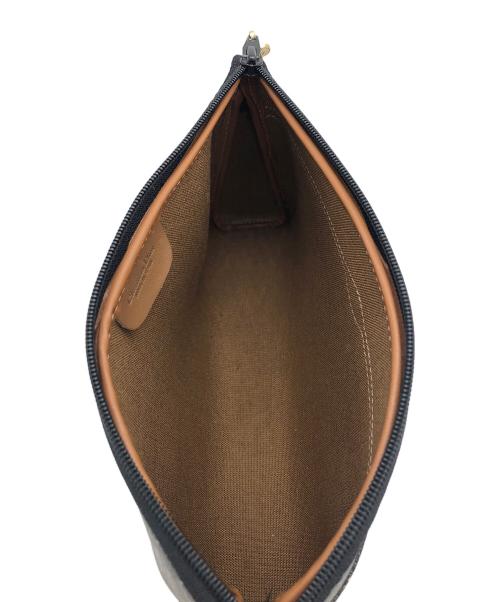 Christian Dior（クリスチャン ディオール）Christian Dior (クリスチャン ディオール) ハニカム クラッチバッグ　オールド ブラックの古着・服飾アイテム