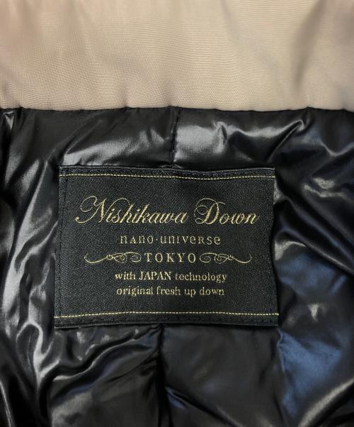 nano・universe（ナノ・ユニバース）nano・universe (ナノ・ユニバース) NISHIKAWA DAWN ステンカラーダウンコート オリーブ サイズ:Sの古着・服飾アイテム
