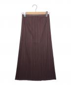 PLEATS PLEASEプリーツプリーズ）の古着「プリーツスカート」｜ブラウン