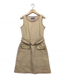 BURBERRY BLUE LABEL（バーバリー ブルー レーベル）の古着「ノースリーブ・キャミソールワンピース」｜ベージュ