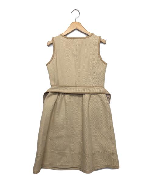 BURBERRY BLUE LABEL（バーバリーロンドンブルーレーベル）BURBERRY BLUE LABEL (バーバリーロンドンブルーレーベル) ノースリーブ・キャミソールワンピース ベージュ サイズ:38の古着・服飾アイテム