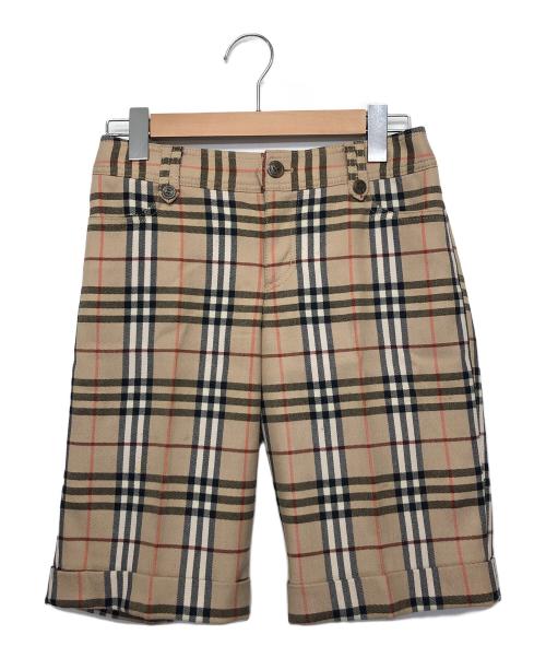 BURBERRY BLUE LABEL（バーバリーロンドンブルーレーベル）BURBERRY BLUE LABEL (バーバリーロンドンブルーレーベル) ハーフパンツ ベージュ サイズ:36の古着・服飾アイテム