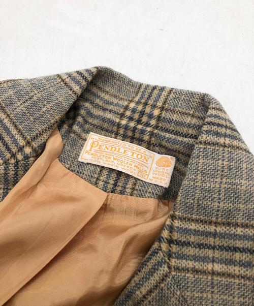 PENDLETON（ペンドルトン）PENDLETON (ペンドルトン) テーラードジャケット ベージュ サイズ:10の古着・服飾アイテム