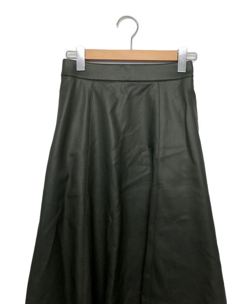 crewre（クルー）crewre (クルー) フェイクレザースカート グリーン サイズ:1の古着・服飾アイテム