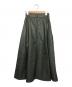 中古・古着 crewre (クルー) フェイクレザースカート グリーン サイズ:1：5000円