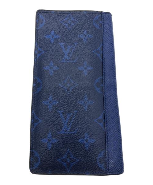 LOUIS VUITTON（ルイ ヴィトン）LOUIS VUITTON (ルイ ヴィトン) タイガ ポルトフォイユ ブラザ 長財布 ネイビーの古着・服飾アイテム