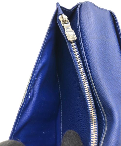 LOUIS VUITTON（ルイ ヴィトン）LOUIS VUITTON (ルイ ヴィトン) タイガ ポルトフォイユ ブラザ 長財布 ネイビーの古着・服飾アイテム