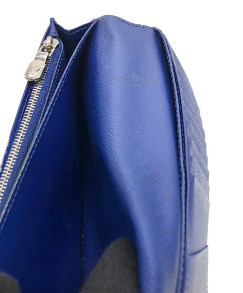 LOUIS VUITTON（ルイ ヴィトン）LOUIS VUITTON (ルイ ヴィトン) タイガ ポルトフォイユ ブラザ 長財布 ネイビーの古着・服飾アイテム