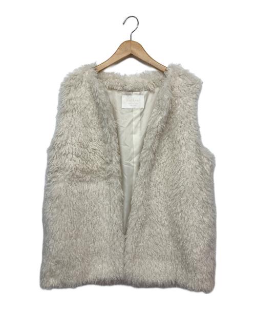 BALLSEY（ボールジィ）BALLSEY (ボールジィ) フリースジレ ホワイト サイズ:UK 36の古着・服飾アイテム