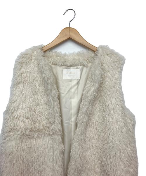 BALLSEY（ボールジィ）BALLSEY (ボールジィ) フリースジレ ホワイト サイズ:UK 36の古着・服飾アイテム