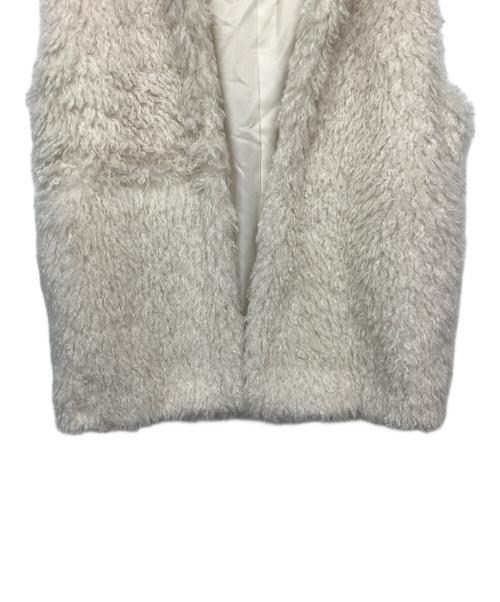 BALLSEY（ボールジィ）BALLSEY (ボールジィ) フリースジレ ホワイト サイズ:UK 36の古着・服飾アイテム