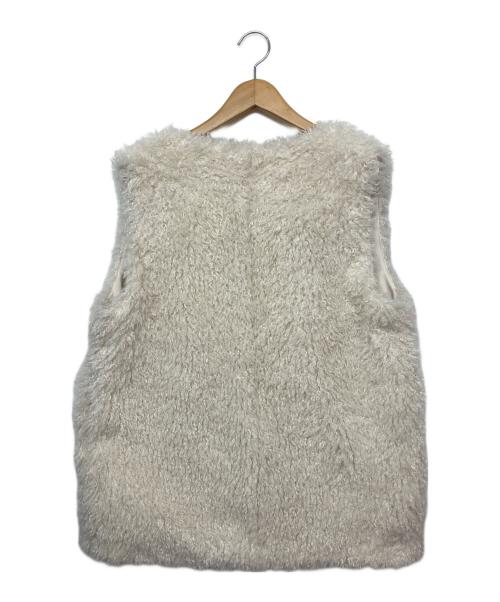 BALLSEY（ボールジィ）BALLSEY (ボールジィ) フリースジレ ホワイト サイズ:UK 36の古着・服飾アイテム