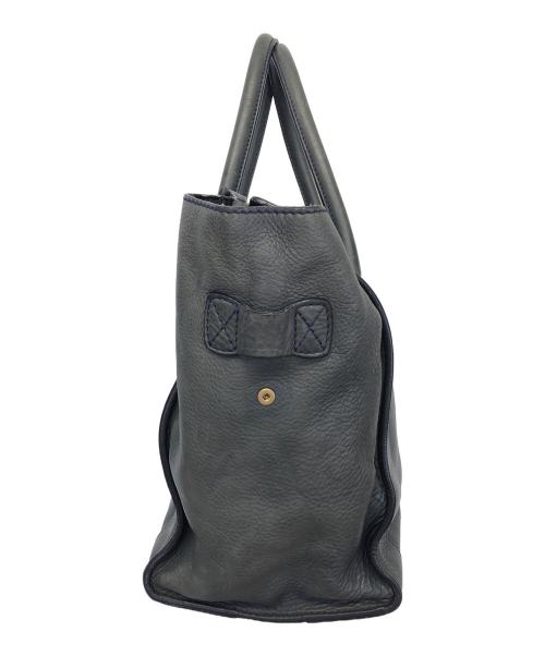 CELINE（セリーヌ）CELINE (セリーヌ) ラゲージ ミディアム　トートバッグ ネイビーの古着・服飾アイテム