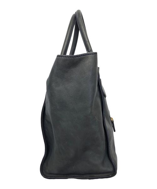 CELINE（セリーヌ）CELINE (セリーヌ) ラゲージ ミディアム　トートバッグ ネイビーの古着・服飾アイテム