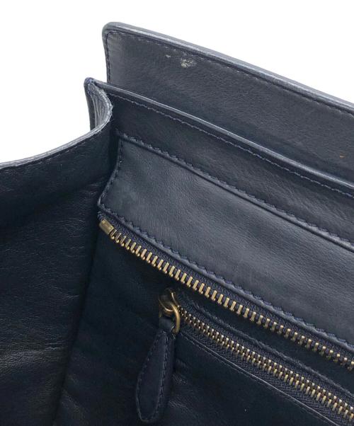 CELINE（セリーヌ）CELINE (セリーヌ) ラゲージ ミディアム　トートバッグ ネイビーの古着・服飾アイテム