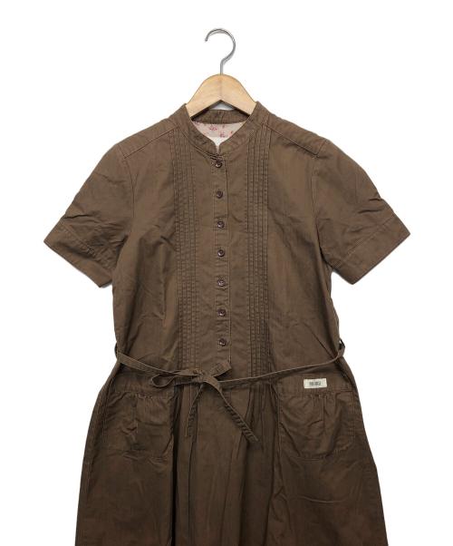 PINK HOUSE（ピンクハウス）PINK HOUSE (ピンクハウス) 半袖ワンピース ブラウン サイズ:不明の古着・服飾アイテム