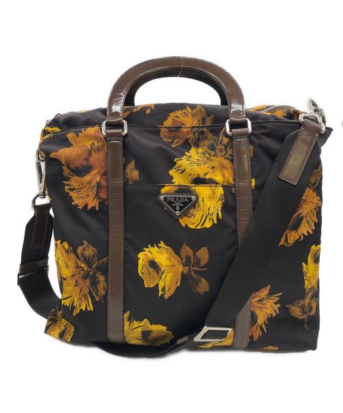 PRADA（プラダ）PRADA (プラダ) 2WAYバッグ ブラウンの古着・服飾アイテム