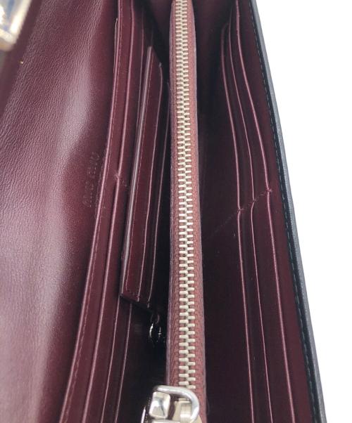 MIU MIU（ミュウミュウ）MIU MIU (ミュウミュウ) 長財布 ブラックの古着・服飾アイテム