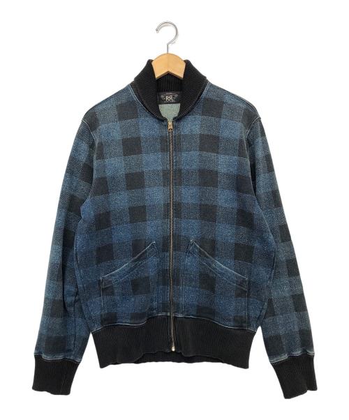 RRL（ダブルアールエル）RRL (ダブルアールエル) ジップジャケット ブラック×インディゴ サイズ:不明の古着・服飾アイテム
