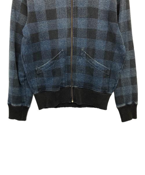RRL（ダブルアールエル）RRL (ダブルアールエル) ジップジャケット ブラック×インディゴ サイズ:不明の古着・服飾アイテム