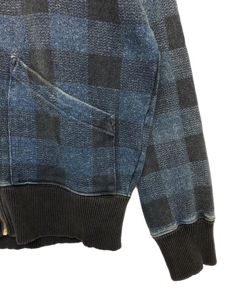 RRL（ダブルアールエル）RRL (ダブルアールエル) ジップジャケット ブラック×インディゴ サイズ:不明の古着・服飾アイテム