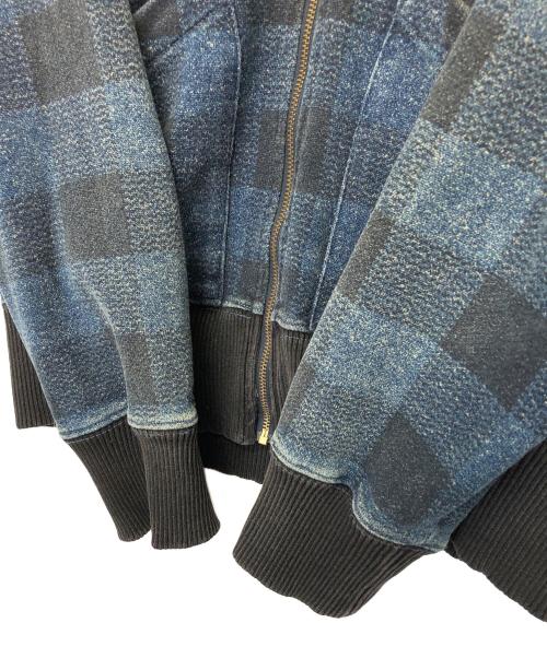 RRL（ダブルアールエル）RRL (ダブルアールエル) ジップジャケット ブラック×インディゴ サイズ:不明の古着・服飾アイテム
