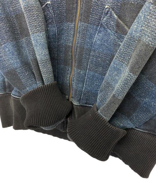 RRL（ダブルアールエル）RRL (ダブルアールエル) ジップジャケット ブラック×インディゴ サイズ:不明の古着・服飾アイテム
