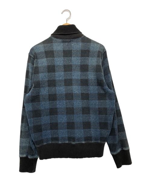 RRL（ダブルアールエル）RRL (ダブルアールエル) ジップジャケット ブラック×インディゴ サイズ:不明の古着・服飾アイテム