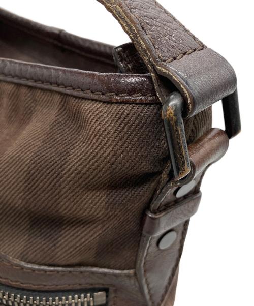 BURBERRY（バーバリー）BURBERRY (バーバリー) キャンバストートバッグ ブラウンの古着・服飾アイテム