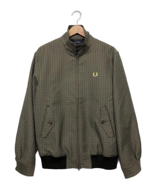 FRED PERRY（フレッドペリー）FRED PERRY (フレッドペリー) ハリントンジャケット ブラウン サイズ:Sの古着・服飾アイテム