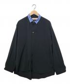 CULLNIクルニ）の古着「クレリックシャツ」｜ブラック