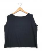 me ISSEY MIYAKEミーイッセイ ミヤケ）の古着「ノースリーブブラウス」｜ブラック