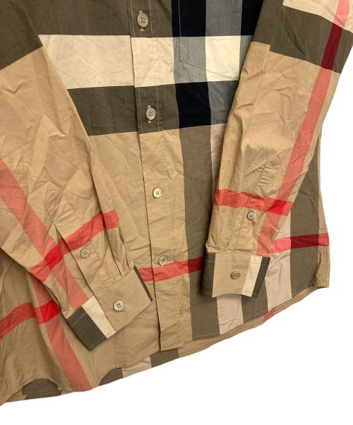 BURBERRY LONDON（バーバリーロンドン）BURBERRY LONDON (バーバリーロンドン) 長袖シャツ ブラウン サイズ:Mの古着・服飾アイテム