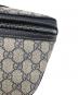 GUCCI (グッチ) GGスプリーム　ウエストバッグ ベージュ×ネイビー：63000円