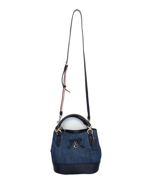 COACH（コーチ）COACH (コーチ) マイクロアリー ハンドバッグ インディゴの古着・服飾アイテム