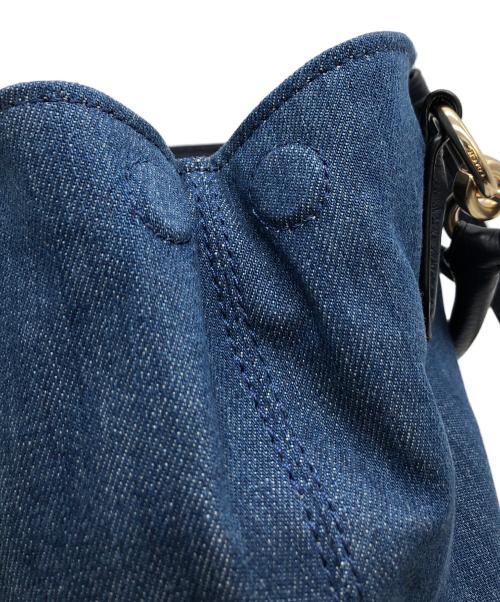 COACH（コーチ）COACH (コーチ) マイクロアリー ハンドバッグ インディゴの古着・服飾アイテム