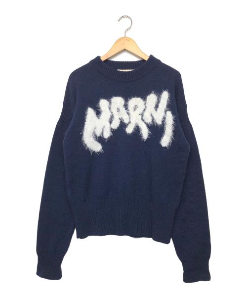 MARNI（マルニ）MARNI (マルニ) 厚手ニット ネイビー サイズ:46の古着・服飾アイテム