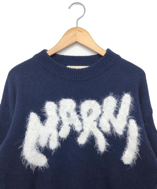 MARNI（マルニ）MARNI (マルニ) 厚手ニット ネイビー サイズ:46の古着・服飾アイテム
