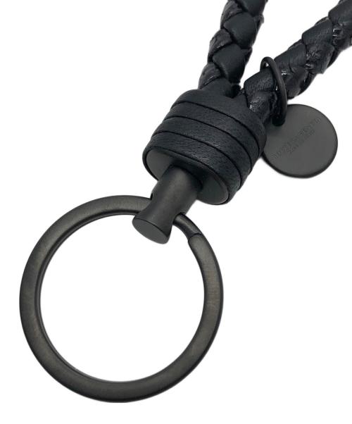 BOTTEGA VENETA（ボッテガベネタ）BOTTEGA VENETA (ボッテガベネタ) イントレチャート　キーリング ブラックの古着・服飾アイテム