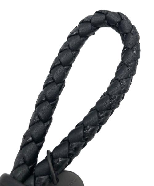 BOTTEGA VENETA（ボッテガベネタ）BOTTEGA VENETA (ボッテガベネタ) イントレチャート　キーリング ブラックの古着・服飾アイテム
