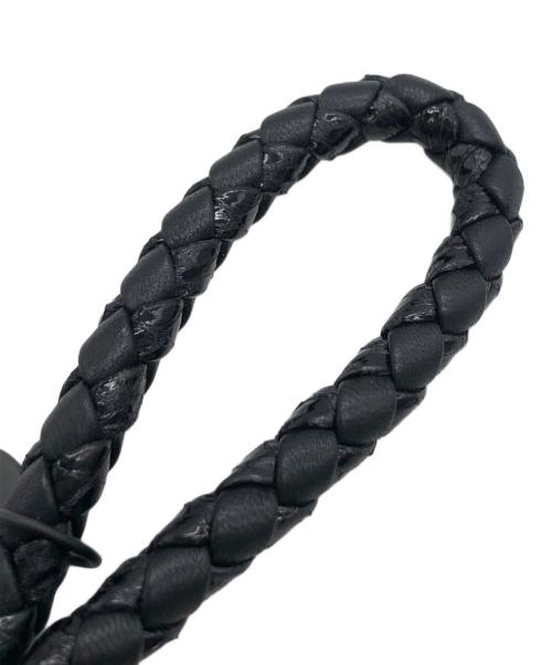 BOTTEGA VENETA（ボッテガベネタ）BOTTEGA VENETA (ボッテガベネタ) イントレチャート　キーリング ブラックの古着・服飾アイテム