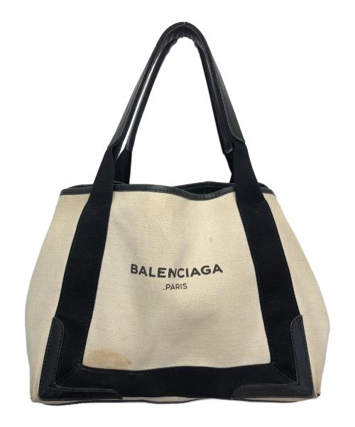 BALENCIAGA（バレンシアガ）BALENCIAGA (バレンシアガ) ハンドバッグ ブラック×ベージュの古着・服飾アイテム