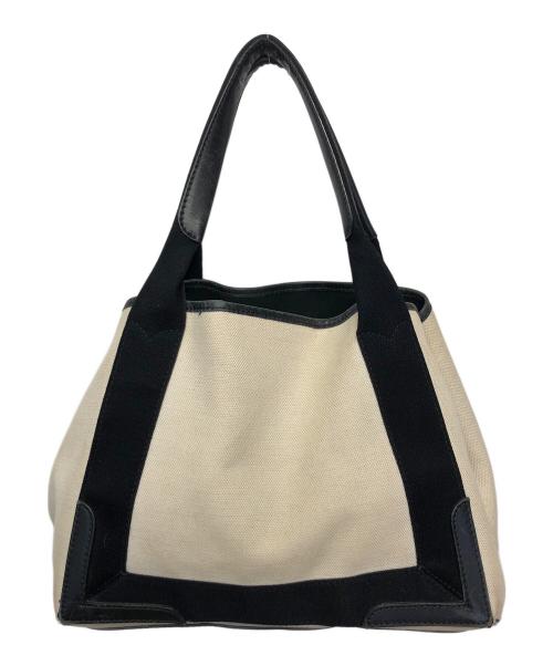 BALENCIAGA（バレンシアガ）BALENCIAGA (バレンシアガ) ハンドバッグ ブラック×ベージュの古着・服飾アイテム