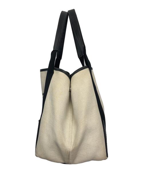 BALENCIAGA（バレンシアガ）BALENCIAGA (バレンシアガ) ハンドバッグ ブラック×ベージュの古着・服飾アイテム