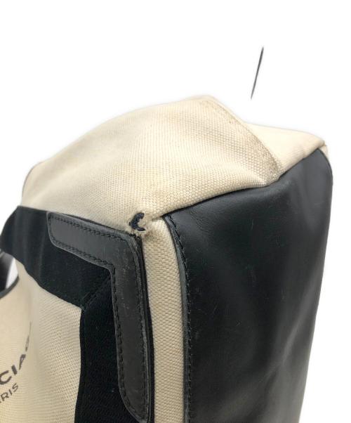 BALENCIAGA（バレンシアガ）BALENCIAGA (バレンシアガ) ハンドバッグ ブラック×ベージュの古着・服飾アイテム