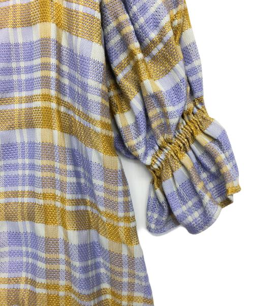 Ameri（アメリ）AMERI (アメリ) 半袖ワンピース ラベンダー サイズ:Mの古着・服飾アイテム